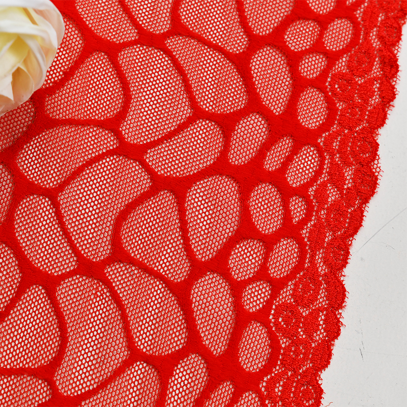 Elegant Mesh Elastic Lace Trim 16cm Spandex Lace Fabric Elastic Lace Women's Dress Underwear Bra 6514#