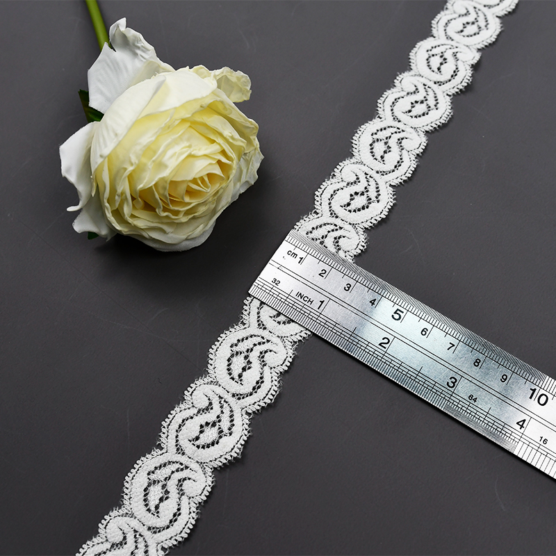 2.5CM Skirt Lace Women'S Small Hem Underwear Accessories Nylon Elastic Lace 00741#