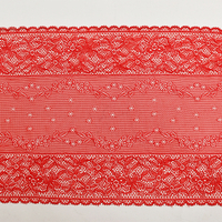 Ready Stock Lace High Quality 24cm Women's Elastic Floral Lace Trim 05863#