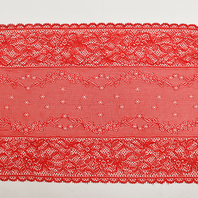 Ready Stock Lace High Quality 24cm Women's Elastic Floral Lace Trim 05863#