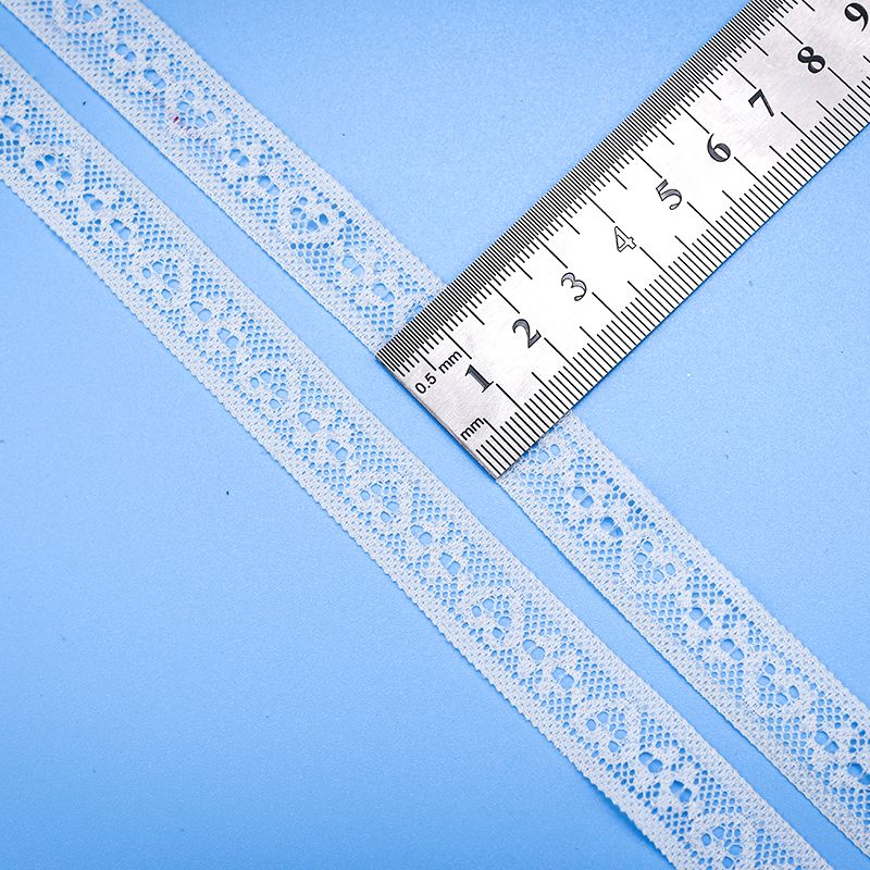 High Quality Stretch Nylon Lace Trim 1.5cm Nylon Lace Fabric Nylon Spandex Lace for Bra And Underwear Wedding Decoration 61661-1#