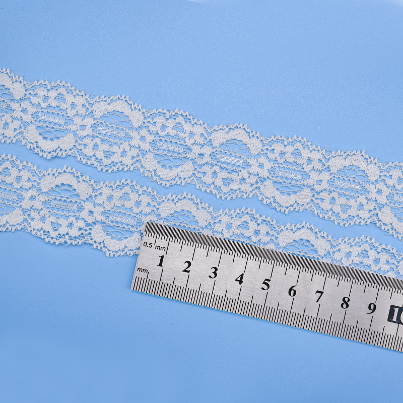 High Quality Stretch Nylon Lace Trim 3cm Nylon Lace Fabric Nylon Spandex Lace for Bra And Underwear Wedding Decoration 1478#