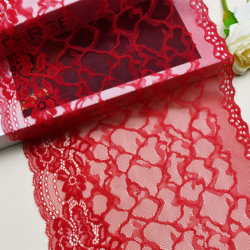 22.5cm Beautiful Lace Stretch Floral Lingerie Headband Elastic Diy Lace 41024#