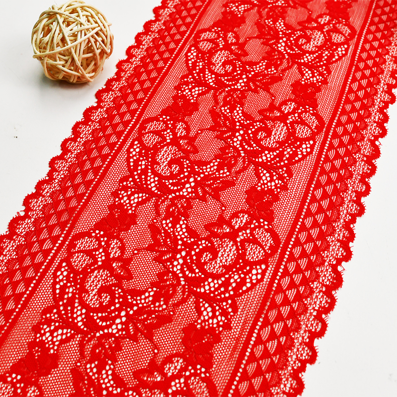 19cm Beautiful Lace Stretch Floral Lingerie Headband Elastic Diy Lace 65248#