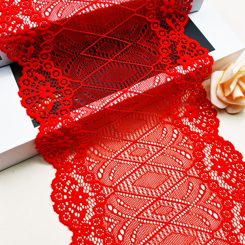 17cm Beautiful Lace Stretch Floral Lingerie Headband Elastic Diy Lace 6172#