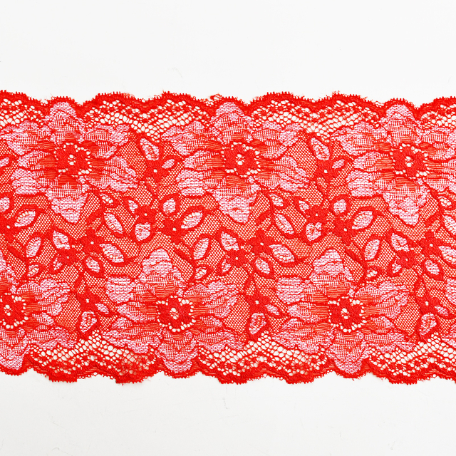 Ready Stock Lace High Quality 18cm Women's Elastic Floral Lace Trim 6815#