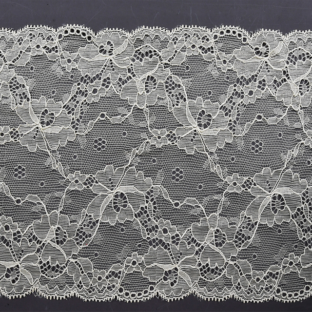 Elegant Mesh Elastic Lace Trim 17cm Spandex Lace Fabric Elastic Lace Women's Dress Underwear Bra 26516#