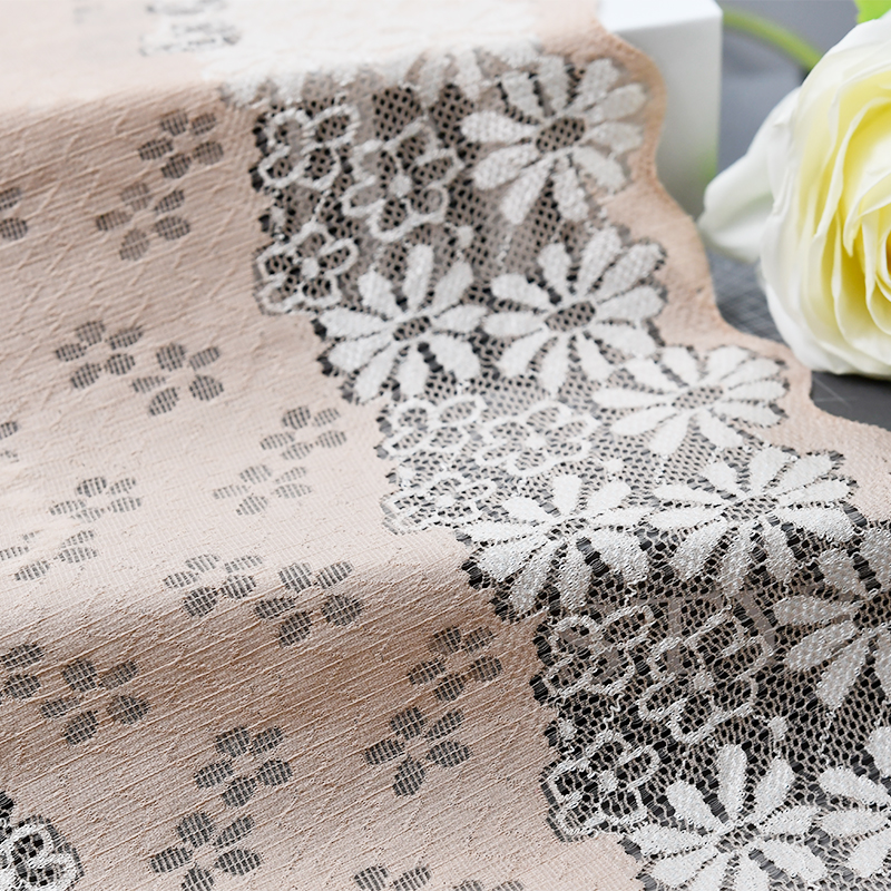 Ready Stock Lace High Quality 23cm Women's Elastic Floral Lace Trim306125#