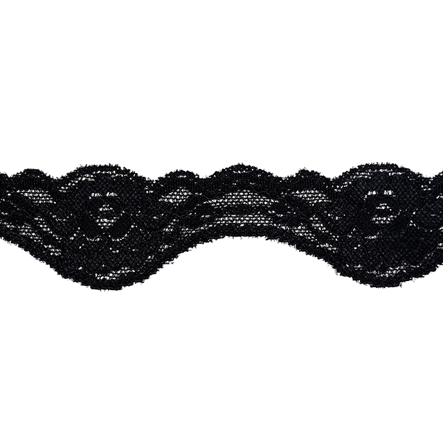 High Quality Stretch Nylon Lace Trim 4cm Nylon Lace Fabric Nylon Spandex Lace for Bra And Underwear Wedding Decoration 1406-1#