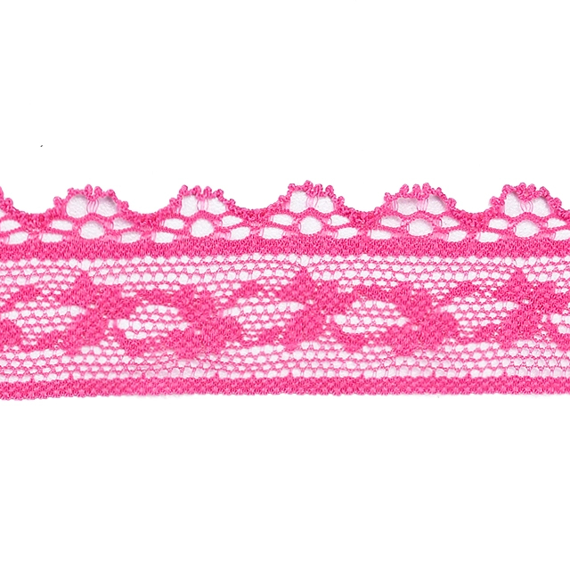 High Quality Stretch Nylon Lace Trim 2.9cm Nylon Lace Fabric Nylon Spandex Lace for Bra And Underwear Wedding Decoration 2508#