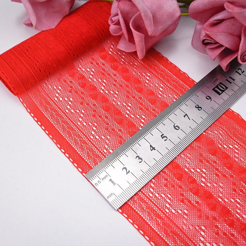 High Quality Stretch Nylon Lace Trim 10cm Nylon Lace Fabric Nylon Spandex Lace for Bra And Underwear Wedding Decoration 487-0120#