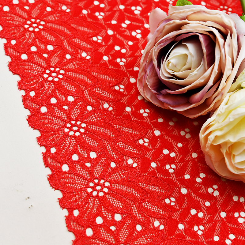 18cm Beautiful Lace Stretch Floral Lingerie Headband Elastic Diy Lace 7115#