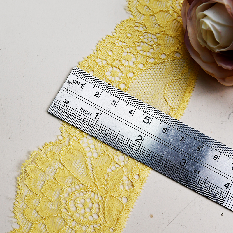 High Quality Stretch Nylon Lace Trim 6cm Nylon Lace Fabric Nylon Spandex Lace for Bra And Underwear Wedding Decoration 5151#