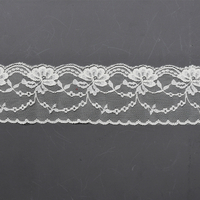 Nylon Elastic 6cm Floral Lace Decoration Wedding Decoration Clothing Lace 705#