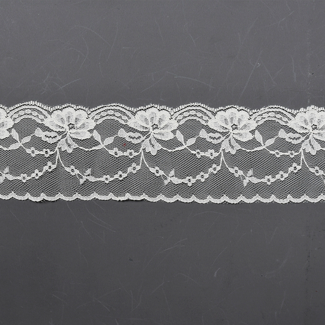 Nylon Elastic 6cm Floral Lace Decoration Wedding Decoration Clothing Lace 705#