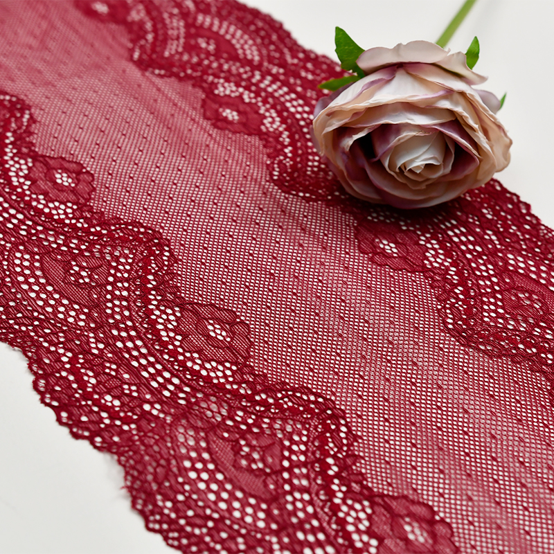  Elegant Mesh Elastic Lace Trim 20cm Spandex Lace Fabric Elastic Lace Women's Dress Underwear Bra 0305#