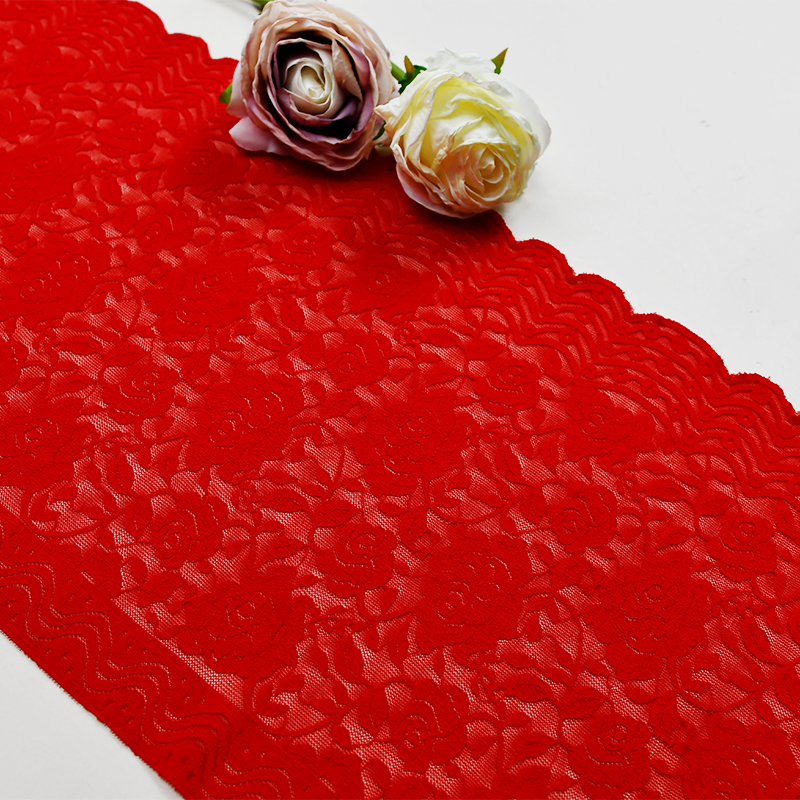 25cm Beautiful Lace Stretch Floral Lingerie Headband Elastic Diy Lace 074#