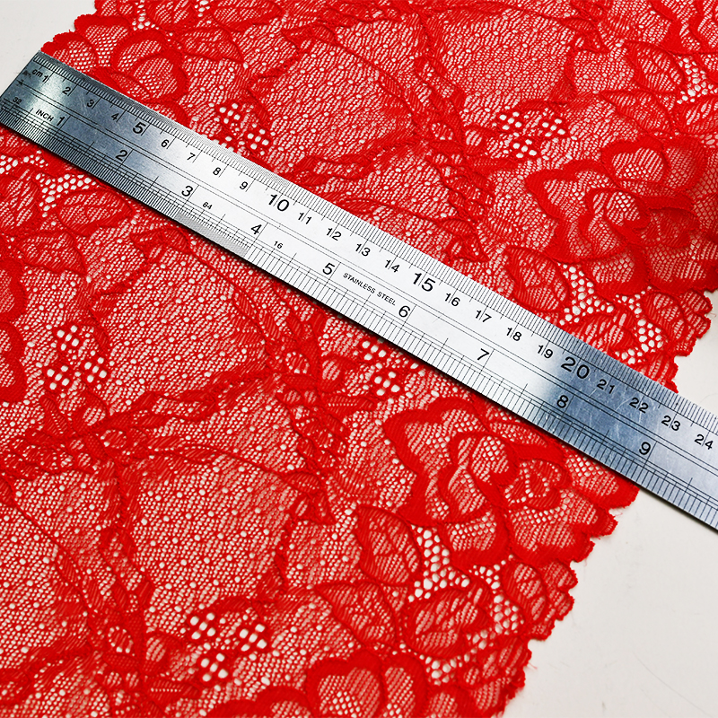 Professional Lace Manufacturer High Quality 21cm Stretch White Floral Lace Trim for Women 4031#