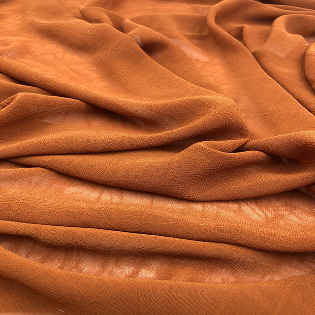 Hot-Selling Fashion Dress Clothing Plain Dyed Pure Chiffon Fabric for Women