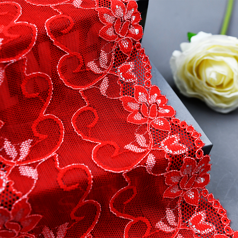 Ready Stock Lace High Quality 16cm Women's Elastic Floral Lace Trim 5357#