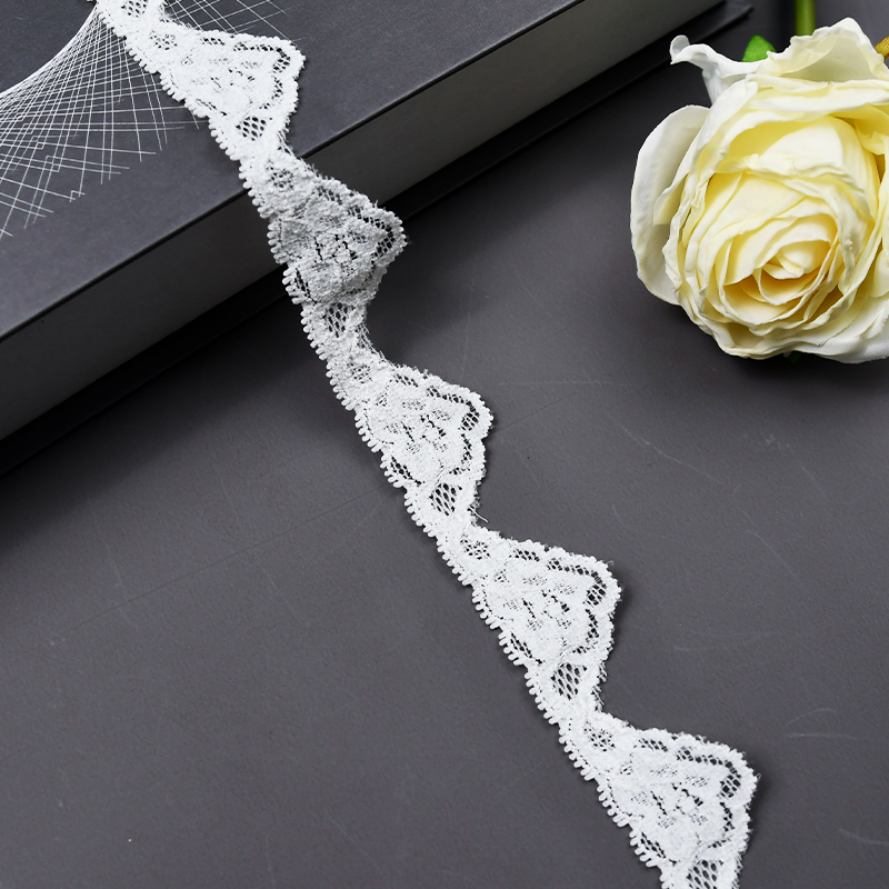 2.5CM Skirt Lace Women'S Small Hem Underwear Accessories Nylon Elastic Lace 1604#