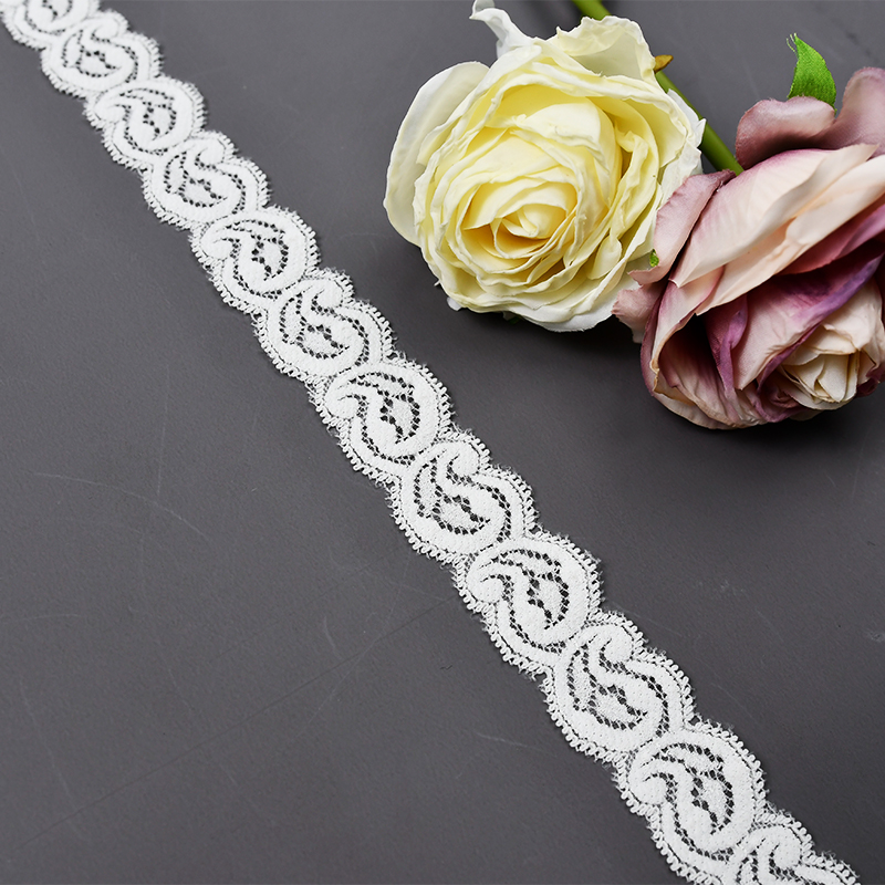2.5CM Skirt Lace Women'S Small Hem Underwear Accessories Nylon Elastic Lace 00741#