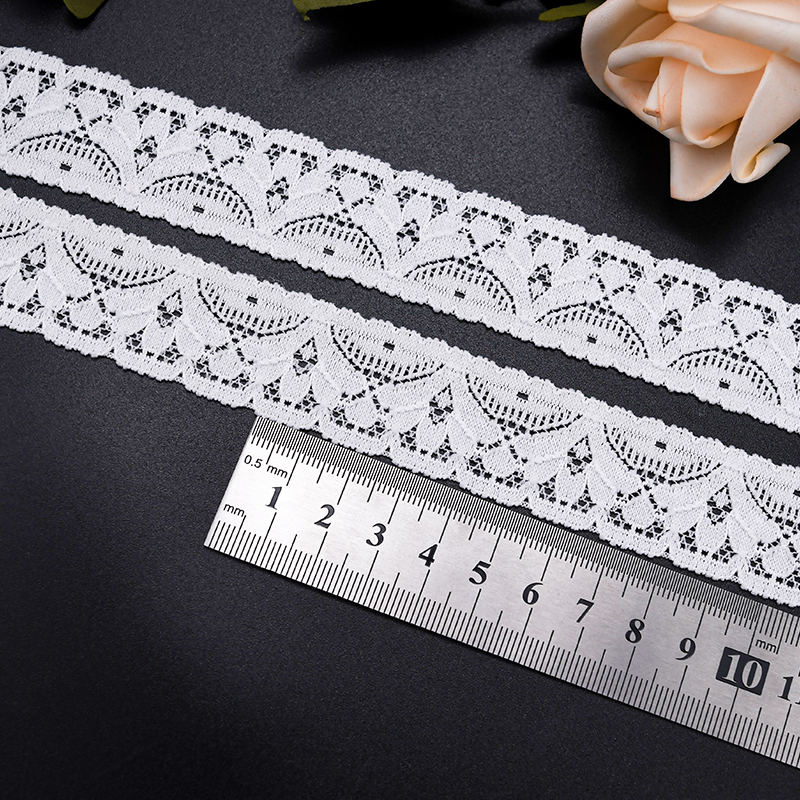 2.5CM Skirt Lace Women'S Small Hem Underwear Accessories Nylon Elastic Lace 1766#