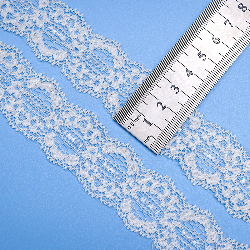 High Quality Stretch Nylon Lace Trim 3cm Nylon Lace Fabric Nylon Spandex Lace for Bra And Underwear Wedding Decoration 1478#