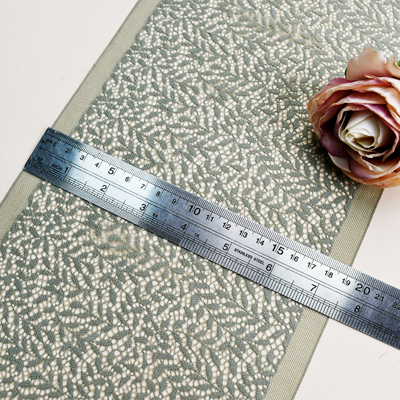 18.3cm Beautiful Lace Stretch Floral Lingerie Headband Elastic Diy Lace 84000#