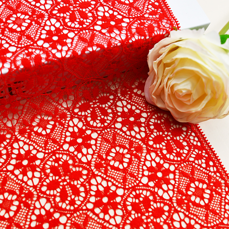 17.5cm Beautiful Lace Stretch Floral Lingerie Headband Elastic Diy Lace 6078#