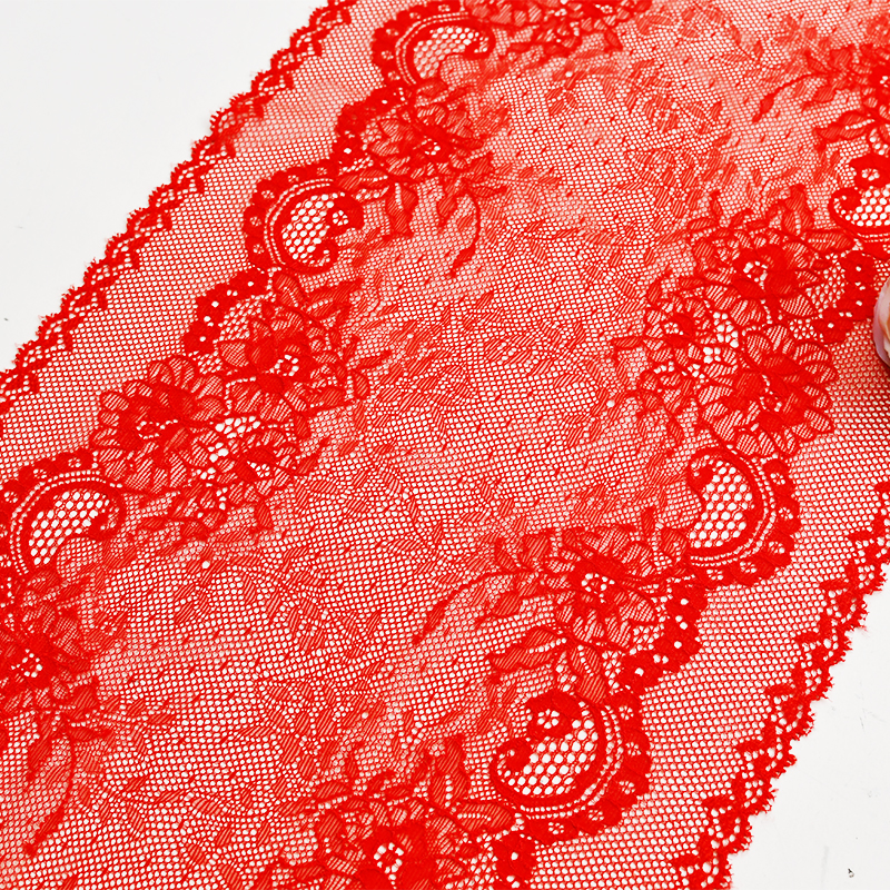 23.5cm Beautiful Lace Stretch Floral Lingerie Headband Elastic Diy Lace 9040#