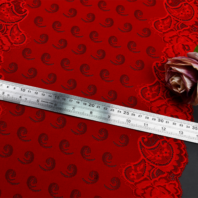 Professional Lace Manufacturer High Quality 35.5cm Stretch White Floral Lace Trim for Women 797-38#