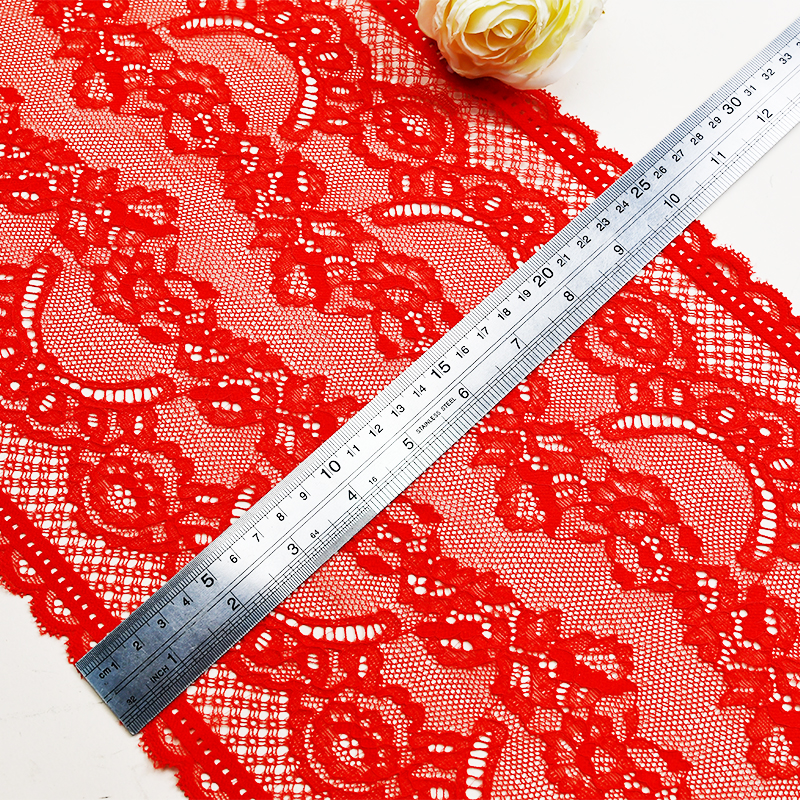 25cm Beautiful Lace Stretch Floral Lingerie Headband Elastic Diy Lace 7265#