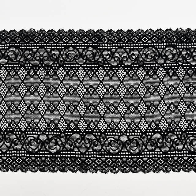 Professional Lace Manufacturer High Quality 19cm Stretch White Floral Lace Trim for Women 1311A#