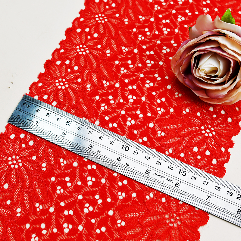 18cm Beautiful Lace Stretch Floral Lingerie Headband Elastic Diy Lace 7115#