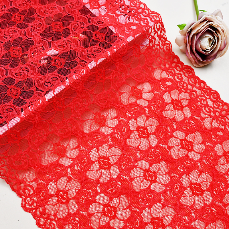 27cm Beautiful Lace Stretch Floral Lingerie Headband Elastic Diy Lace 17146#