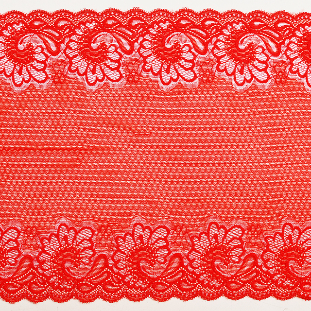 Professional Lace Manufacturer High Quality 25cm Stretch White Floral Lace Trim for Women 5173#