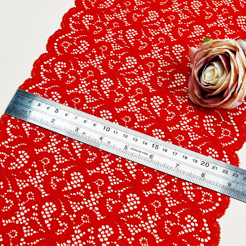 23cm Beautiful Lace Stretch Floral Lingerie Headband Elastic Diy Lace 41014#