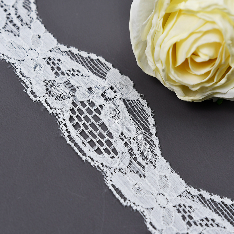 High Quality Stretch Nylon Lace Trim 8.5cm Nylon Lace Fabric Nylon Spandex Lace for Bra And Underwear Wedding Decoration 764#
