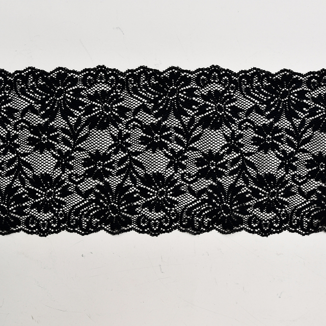 Ready Stock Lace High Quality 16cm Women's Elastic Floral Lace Trim 2425#