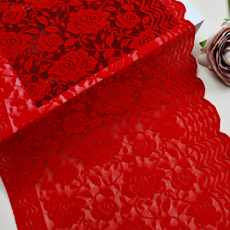 25cm Beautiful Lace Stretch Floral Lingerie Headband Elastic Diy Lace 074#