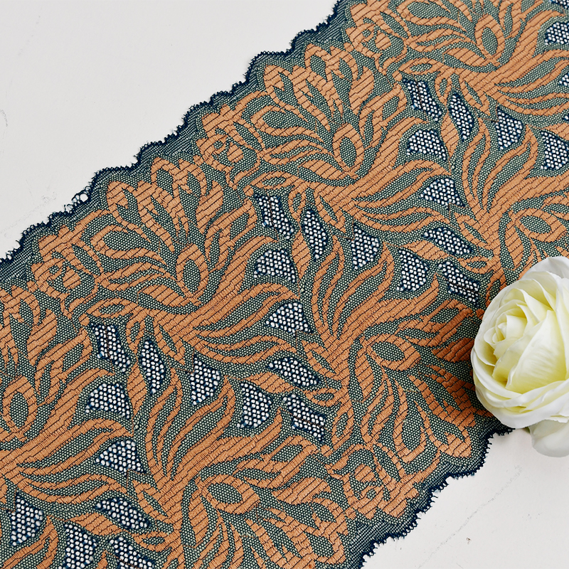 Ready Stock Lace High Quality 20cm Women's Elastic Floral Lace Trim 08087#