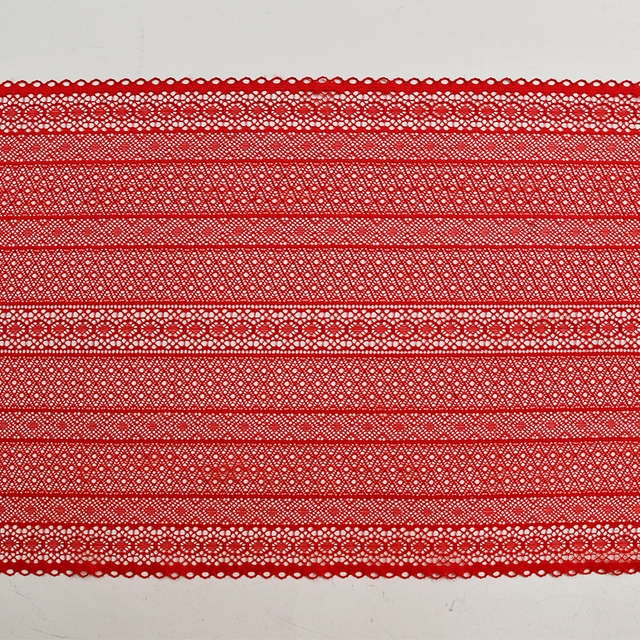 24cm Beautiful Lace Stretch Floral Lingerie Headband Elastic Diy Lace 03293#