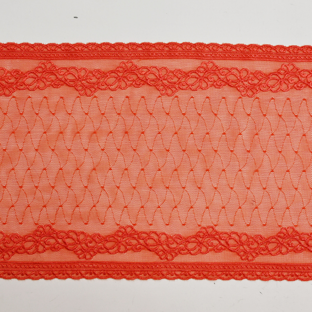 Elegant Mesh Elastic Lace Trim 22.5cm Spandex Lace Fabric Elastic Lace Women's Dress Underwear Bra 6209#