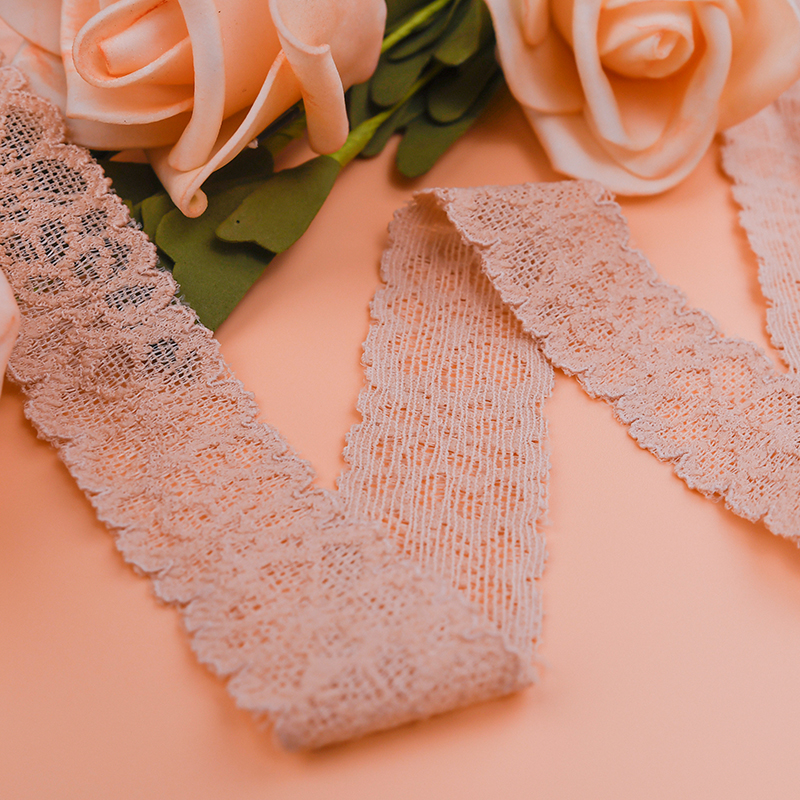 High Quality Stretch Nylon Lace Trim 2cm Nylon Lace Fabric Nylon Spandex Lace for Bra And Underwear Wedding Decoration 116435#