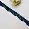 Elastic Lace 2CM Fashion 3D Nylon Spandex Stretch White Floral Lace Trim AB10#