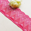 8CM Wholesale Bicolor knitted Elastic Lace Trim, nylon spandex stretch lace trim for women dress 01511#
