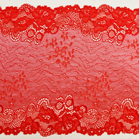 Professional Lace Manufacturer High Quality 21cm Stretch White Floral Lace Trim for Women 6112#