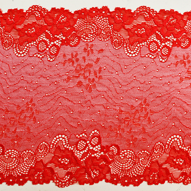 Professional Lace Manufacturer High Quality 21cm Stretch White Floral Lace Trim for Women 6112#