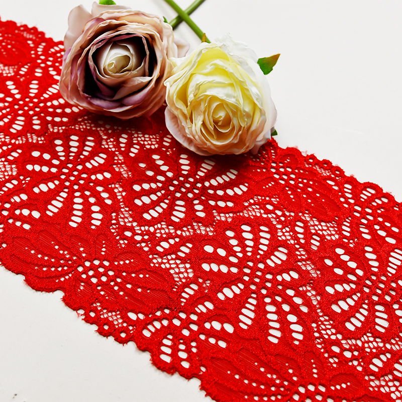 15.5cm Beautiful Lace Stretch Floral Lingerie Headband Elastic Diy Lace 85093#